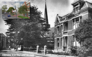 Eibergen - Grotestraat met Pastorie en N.H. Kerk